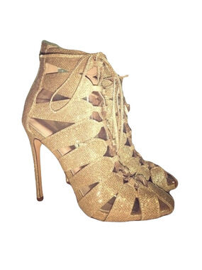 Gold Glitter Liliana High Heels Size 9